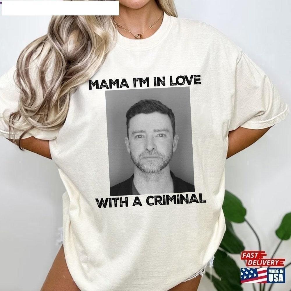 Justin Timberlake Mugshot Pop Culture Graphic Unisex T Shirt